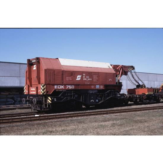 Dźwig kolejowy z wagonem platformą DCC Roco 73036 H0